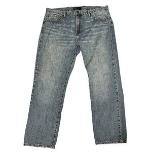 Gap Denim Jeans Mens Light Blue Straight Preppy Light Wash Denim 40 x 32